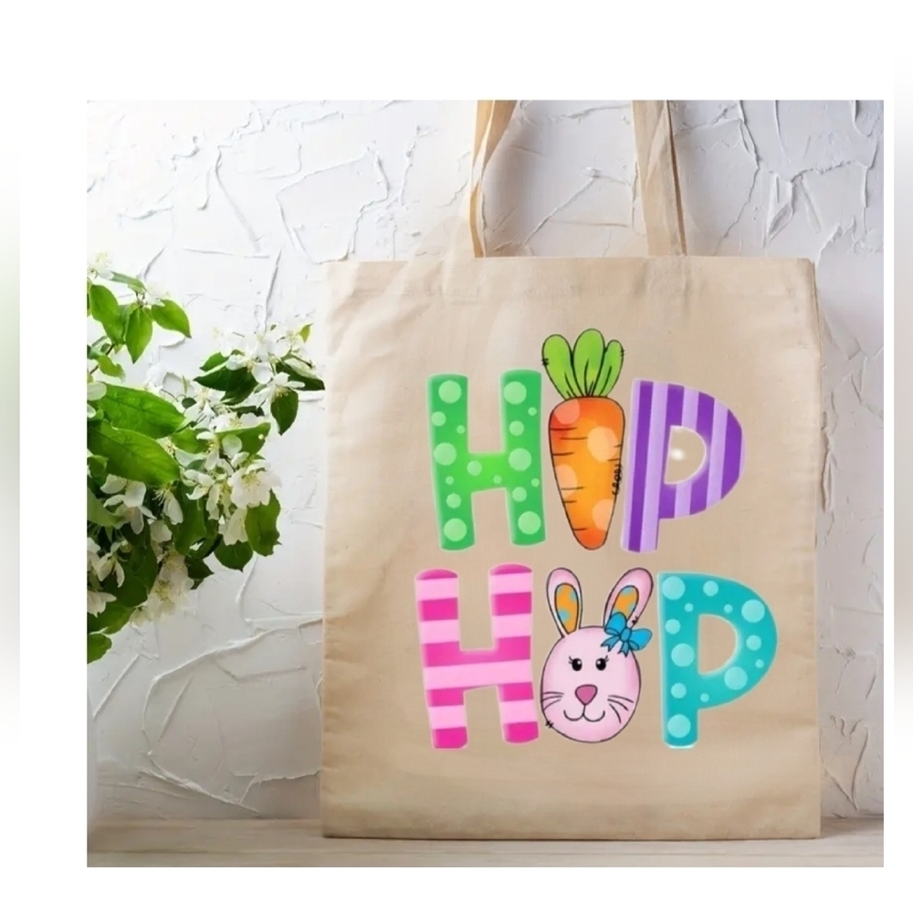 Easter HIP HOP CANVAS Tote bag. - Picture 1 of 5